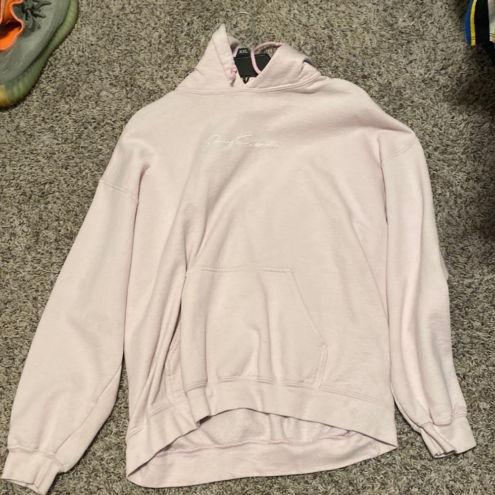 Bright pink Danny Duncan hoodie